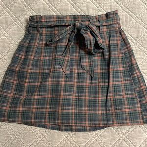 American Eagle Plaid Miniskirt